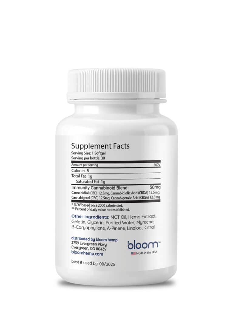 Bloom Hemp Advanced Immunity Hemp Softgels